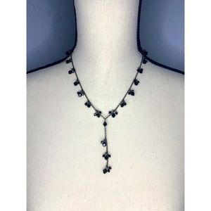 White House black market black beaded necklace